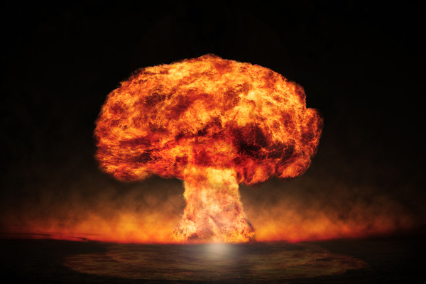 Bomba atômica Fat Man As bombas atômicas possuem alto poder de destruição.