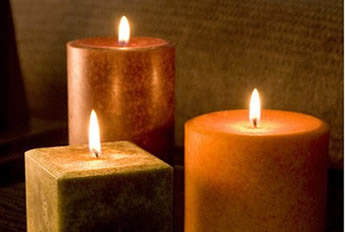 A parafina é muito utilizada na produção de velas