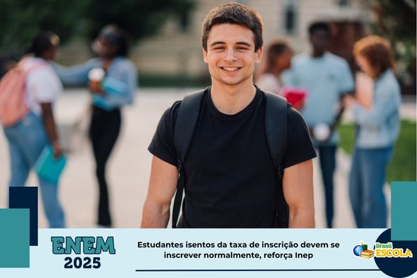 Inscrição para o Enem 2025 Estudante sorrindo